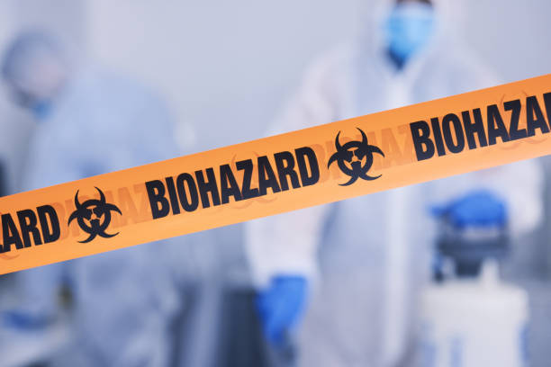 Professional Biohazard Cleanup technician working in Markleville, IN